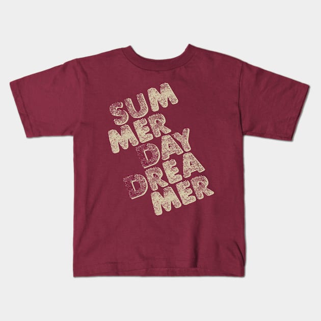 summer day dreamer dream Kids T-Shirt by Supertrooper